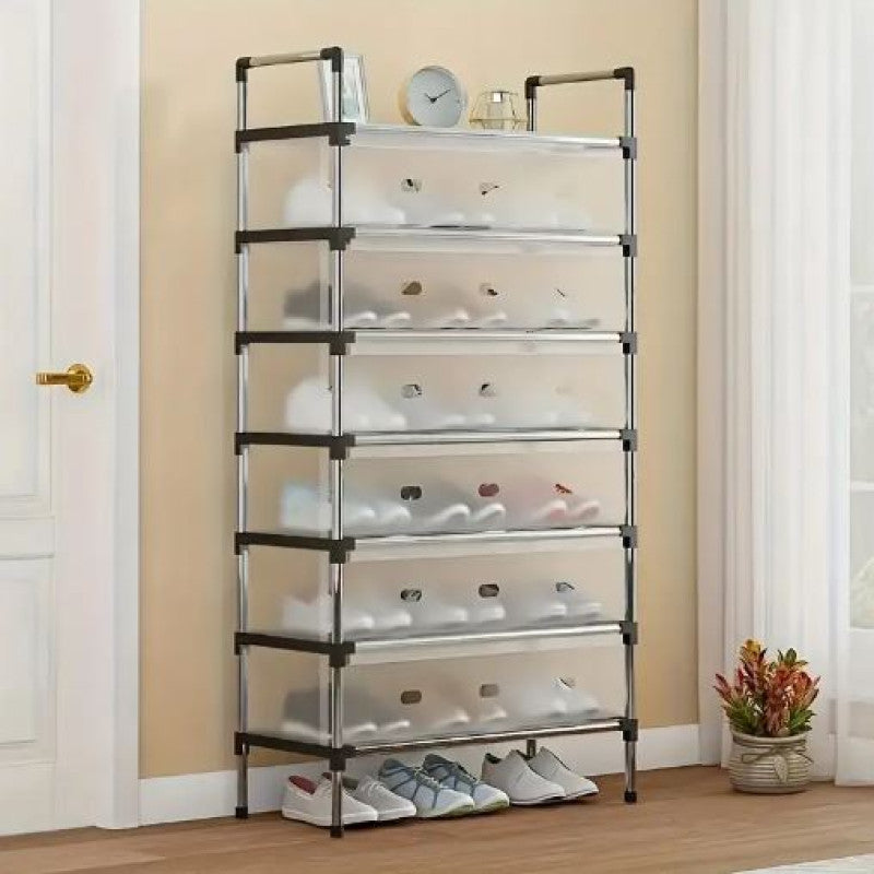 5-Layer Dust-Proof Compact Shoe Storage Rack