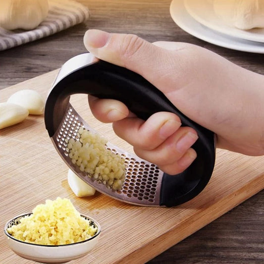 Garlic Press Metal Ginger Garlic Chopper Crusher by Housify.pk