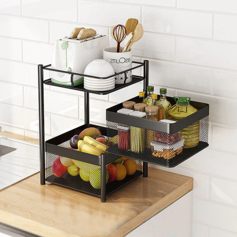 Kitchen Rotating Vegetable Rack Multi-layer by Housify.pk