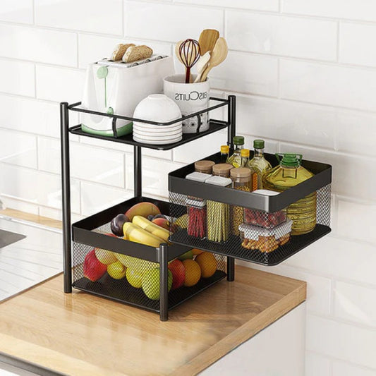 Kitchen Rotating Vegetable Rack Multi-layer by Housify.pk
