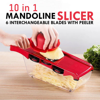 10 In 1 Mandoline Slicer Vegetable Grater by Housify.pk