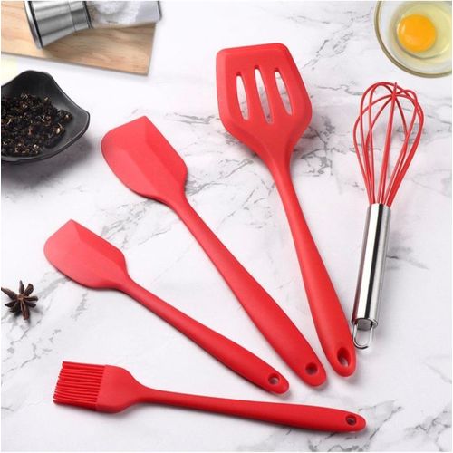 5-Piece Non-Stick Silicone Kitchen Tools Set