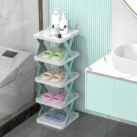 5-Layer Plastic Shoe Rack Organizer