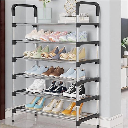 6-Compartment Shoe Storage Bin