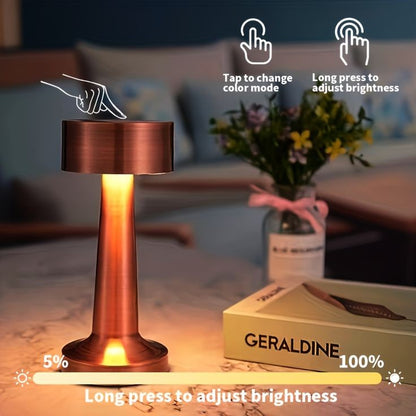 Ambient Wireless Rechargeable Touch Lamp with 3 Light Intensities