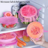 Silicone Stretch Lids and Reusable Bowl Covers Set of 6+6