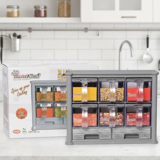 Kitchen Sliding Spice Organizer with Drawers
