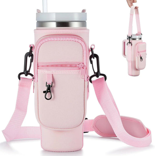 Crossbody Tumbler Carry Bag with Phone Holder