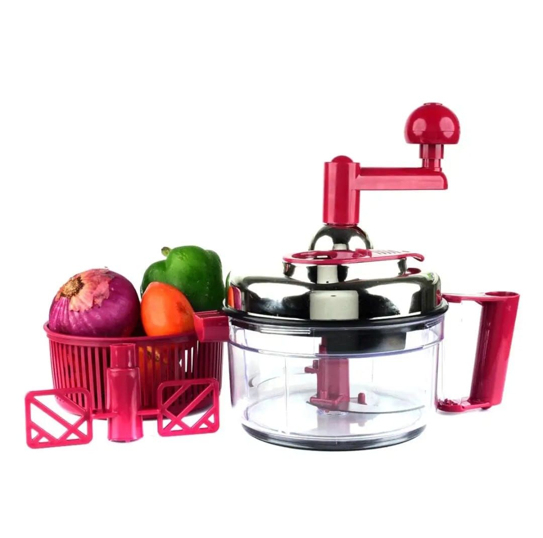 Manual Hand Crank Food Chopper | Fast & Effortless Cutting Without Electricity