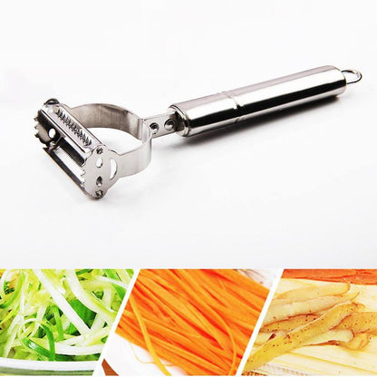 2 In 1 Stainless Steel Multifunction Peeler by Housify.pk