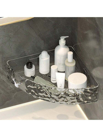 Acrylic Self Adhesive Bathroom Corner Shelf