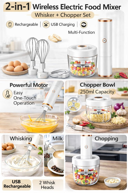 Portable Rechargeable Food Chopper