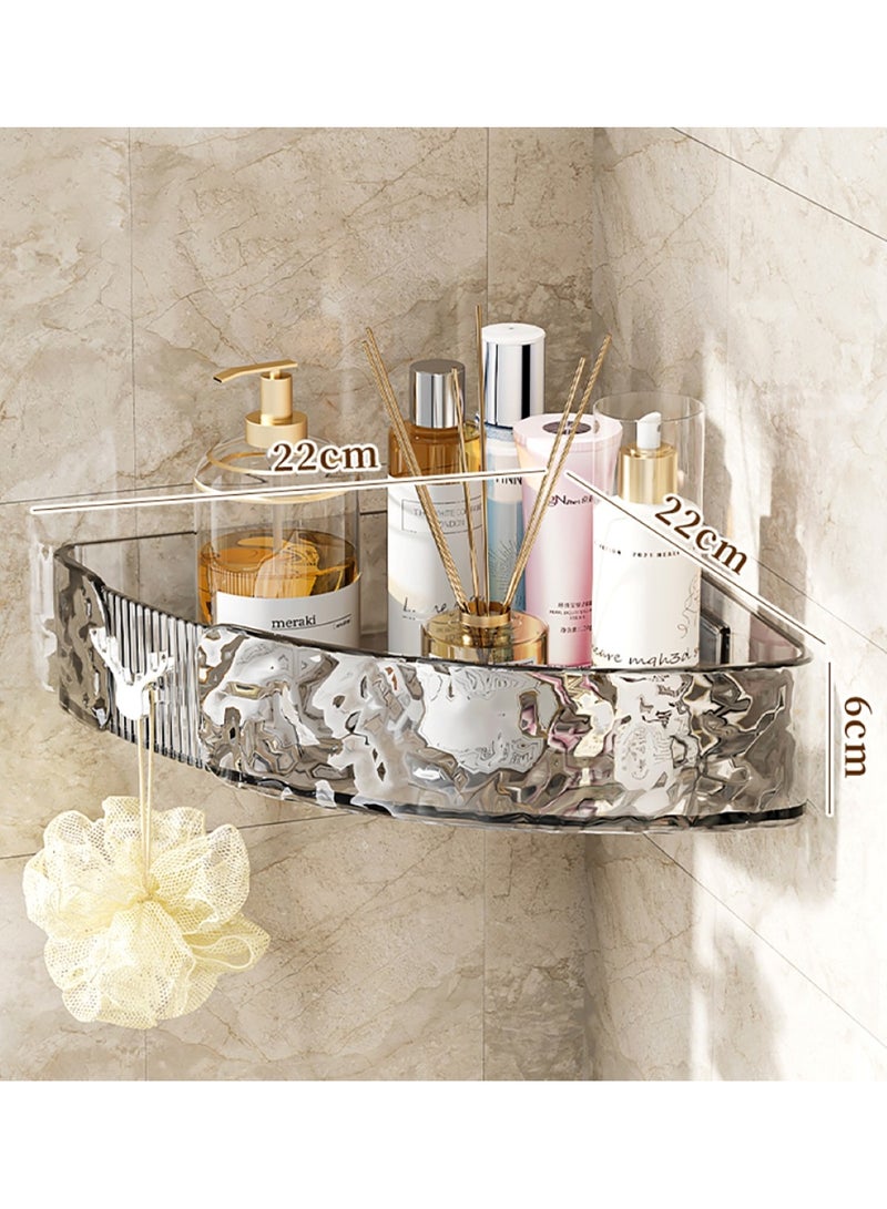 Acrylic Self Adhesive Bathroom Corner Shelf