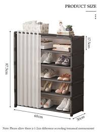 Portable 5 Layer Fabric Shoe Organizer
