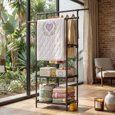 Portable Clothes Hanging Storage Rack