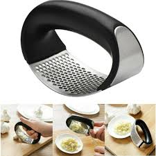 Garlic Press Metal Ginger Garlic Chopper Crusher – Stainless Steel