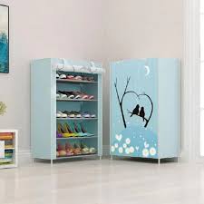 Cabinet Shoe Organizer with Printed Dust Proof Cover