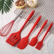 5-Piece Non-Stick Silicone Kitchen Tools Set