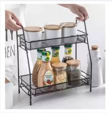 2 Tier Metal Kitchen and Bathroom Rack