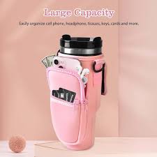 Crossbody Tumbler Carry Bag with Phone Holder