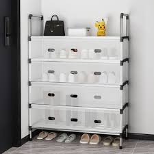 5-Layer Dust-Proof Compact Shoe Storage Rack