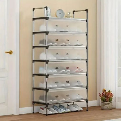 5-Layer Dust-Proof Compact Shoe Storage Rack