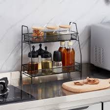 2 Tier Metal Kitchen and Bathroom Rack